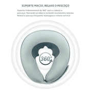 Massageador de Pescoço Elétrico Shiatsu 6D com Aquecimento - Alívio da Dor em Casa, Escritório e Viagens