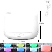 Umidificador de Ar 500ml com Luzes Noturnas Coloridas