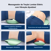 Massageador de Tração Lombar Elétrico com Vibração Ajustável