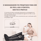 Massageador para Pernas e Pés com Compressão de Ar