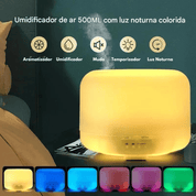 Umidificador de Ar 500ml com Luzes Noturnas Coloridas