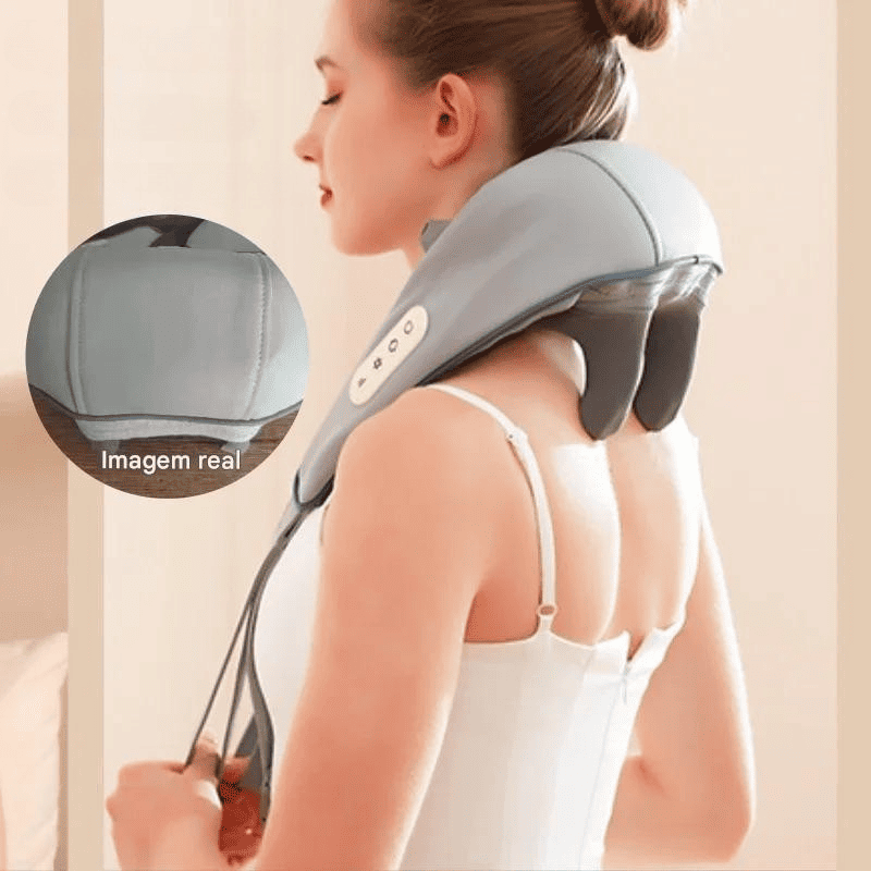 Massageador Elétrico Sem Fio para Pescoço e Ombro