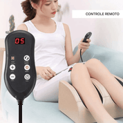 Massageador de aquecimento elétrico para pés com controle remoto