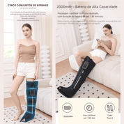 Massageador para Pernas e Pés com Compressão de Ar