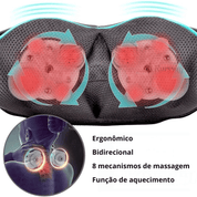 Massageador Shiatsu para Pescoço e Ombro com Aquecimento