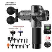 Pistola Profissional de Massagem Corporal com Compressa Quente e Fria