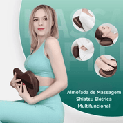Almofada de Massagem Shiatsu Elétrica Multifuncional