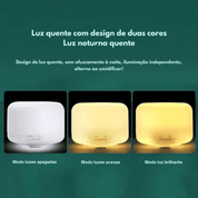Umidificador de Ar 500ml com Luzes Noturnas Coloridas