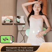 Massageador de Tração Lombar Elétrico com Vibração Ajustável