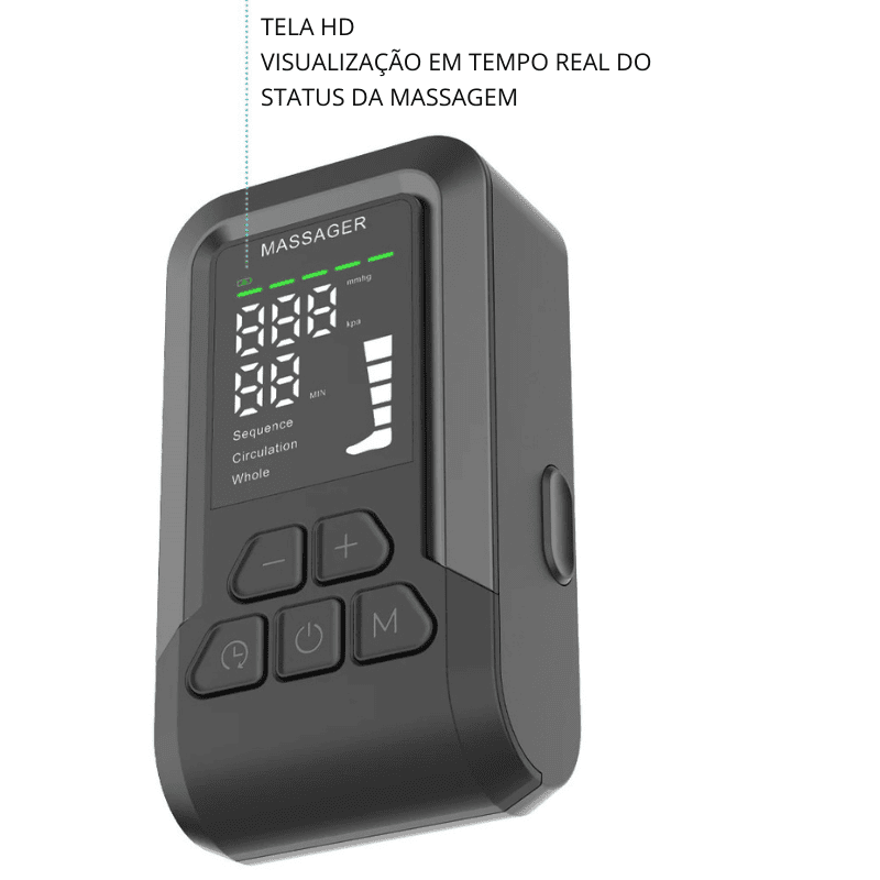Massageador para Pernas e Pés com Compressão de Ar