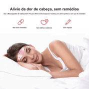 Massageador de Cabeça Sem Fio para Alívio de Enxaqueca e Insônia