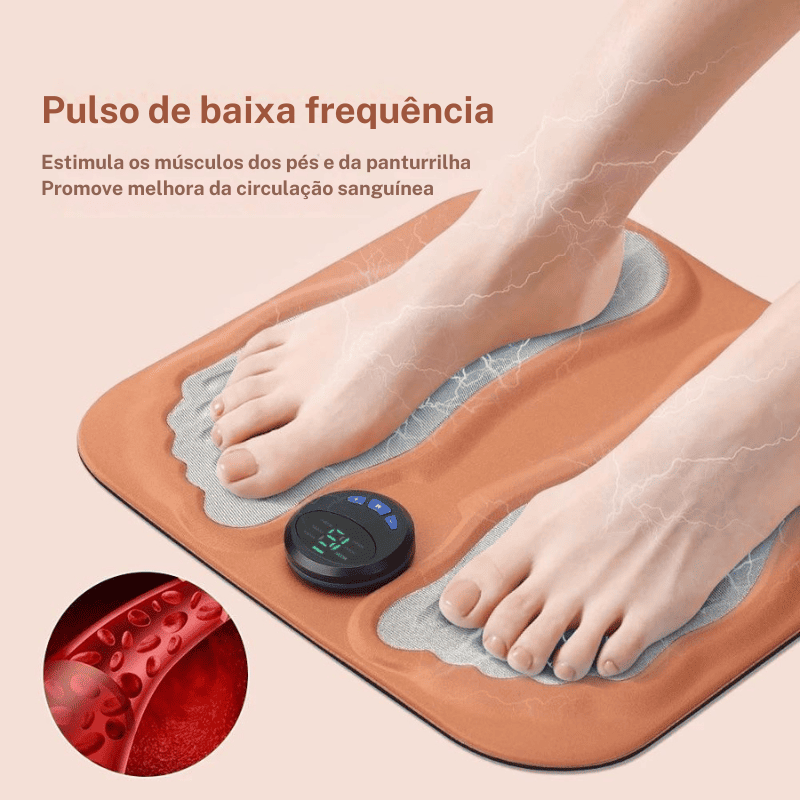 Almofada de Massagem Inteligente para Pés 3D - Relaxamento e Circulação