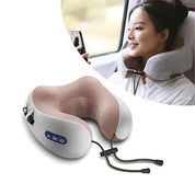Travesseiro de Pescoço de Espuma Massageadora Com Usb Recarregável