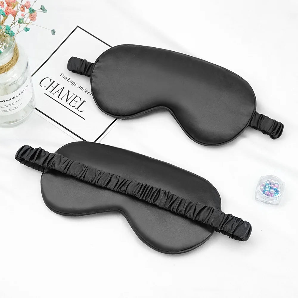 Máscara de Sono de Seda para Relaxamento e Bem-Estar