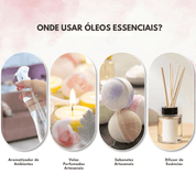 Conjunto de Óleos Essenciais PHATOIL 15 Peças para Aromaterapia