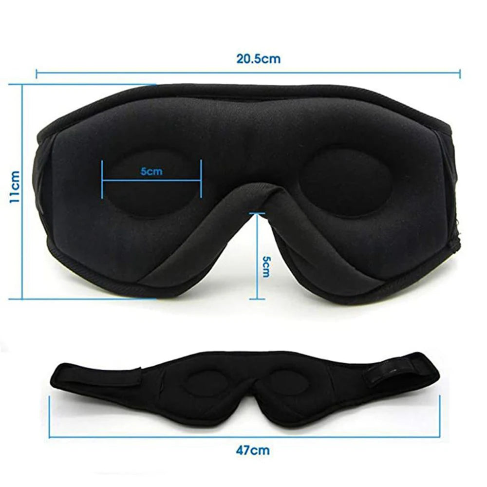 Máscara de Dormir Bluetooth 3D com Fones de Ouvido HD