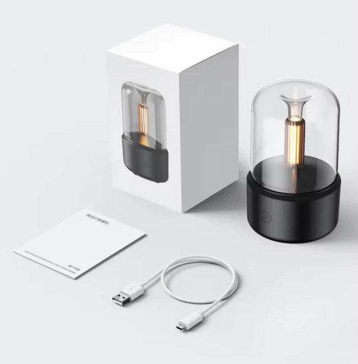 Difusor de Aroma Portátil com Luz Noturna e Umidificador