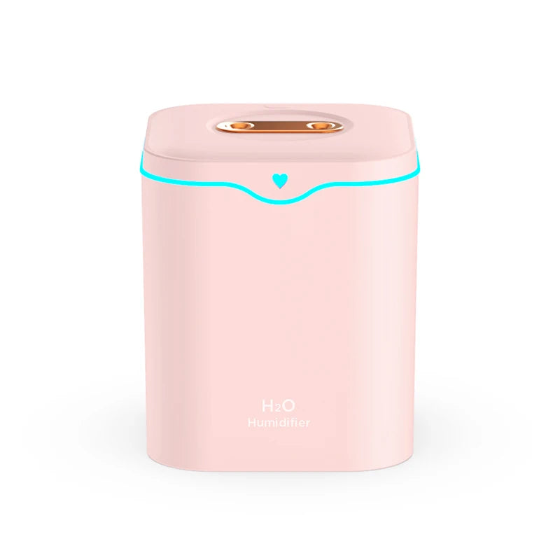 Umidificador de Ar com Spray Duplo 2000ml Difusor de Óleo Essencial