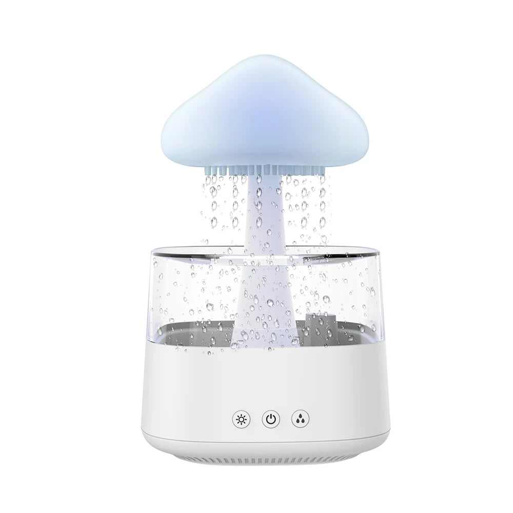 Umidificador de Nuvem de Chuva Luz Noturna com 7 Cores