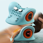 Almofada Elétrica de Massagem Cervical - Relaxamento com Aquecimento, Quiropraxia e Vibração para Alívio de Tensão e Estresse