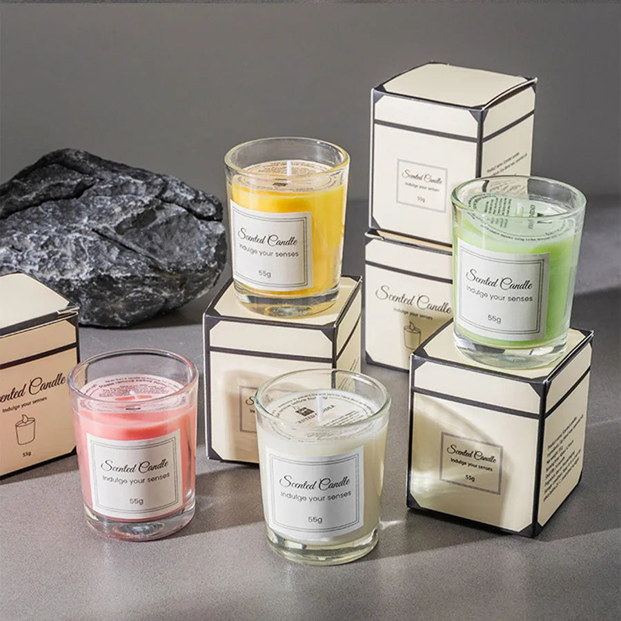 Vela de Aromaterapia Premium em Vidro Artesanal