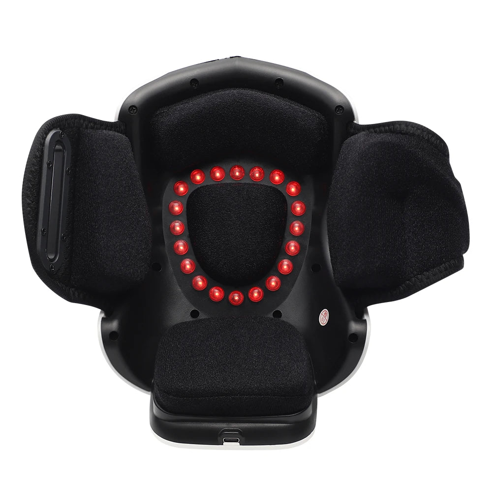 Massageador Inteligente para Joelho com Compressa Quente e Laser Infravermelho