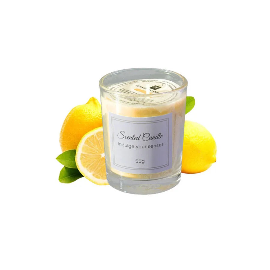 Vela de Aromaterapia Premium em Vidro Artesanal