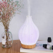 Mini Vaso Umidificador De Ar de Madeira Weave