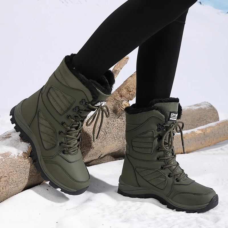 Bota Feminina de Neve Impermeável Aurora