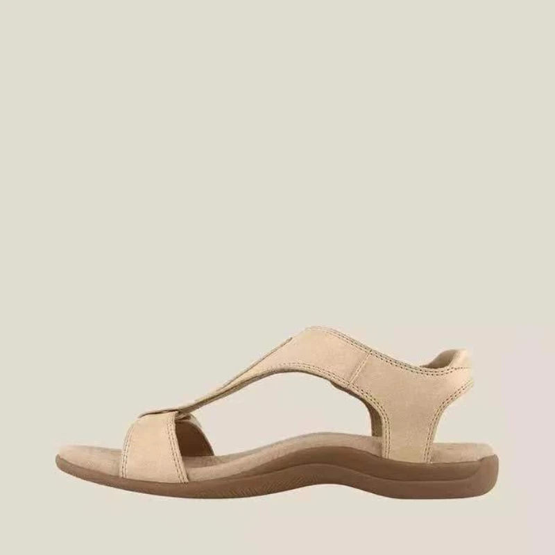 Sandálias de Couro Antiderrapantes para Mulheres - Conforto e Estilo
