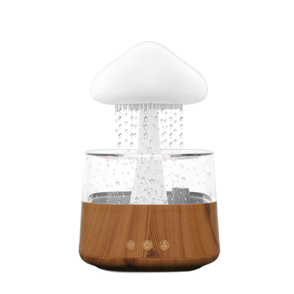 Umidificador de Nuvem de Chuva Luz Noturna com 7 Cores