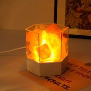 Lâmpada de Sal do Himalaia USB para Meditação e Bem-Estar