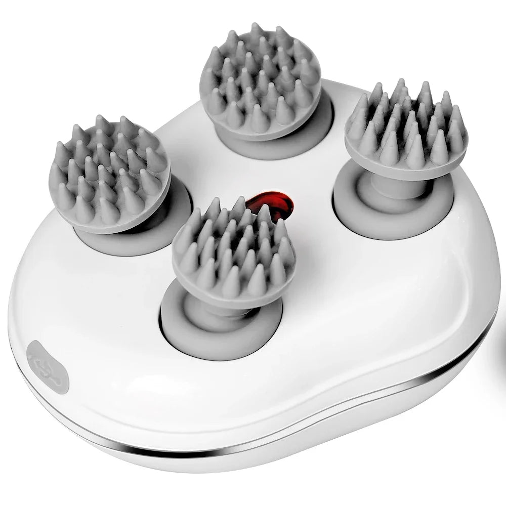 Massageador Infravermelho para Couro Cabeludo com 4 Ponteiras