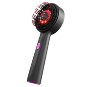Escova de Massagem com Luz Vermelha para Queda de Cabelo