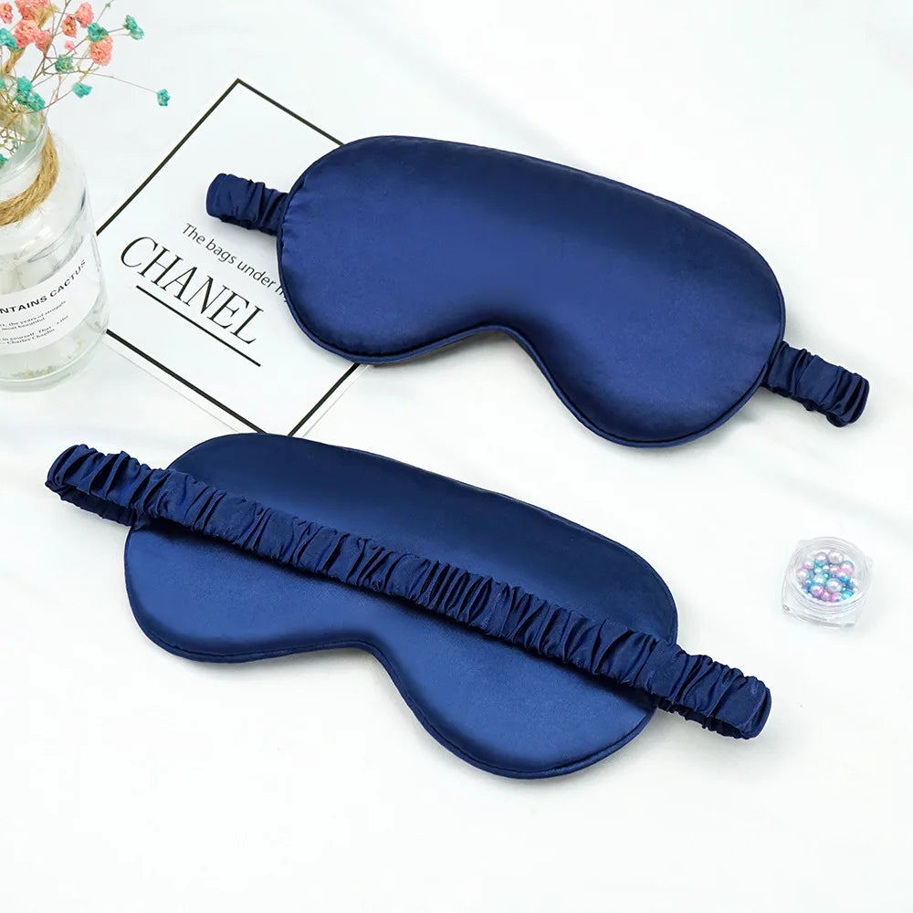 Máscara de Sono de Seda para Relaxamento e Bem-Estar