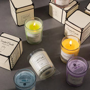 Vela de Aromaterapia Premium em Vidro Artesanal
