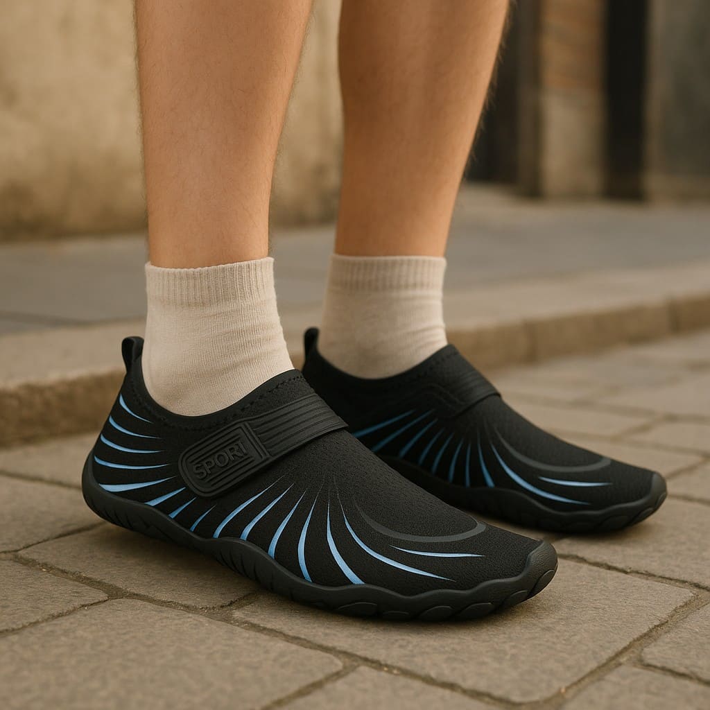 Tênis Esportivo Unissex Respirável e Antiderrapante Aqua Comfort Modelo Shadow Run