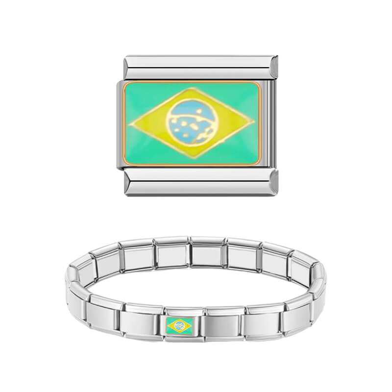 Charm Modular Bandeira do Brasil