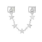 Charm Modular Corrente Estrela Prateada