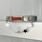 Charm Modular Corrente Estrela Prateada