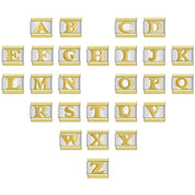 Charm Modular Inicial em Linha Dourada