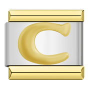 Charm Modular Inicial em Linha Dourada