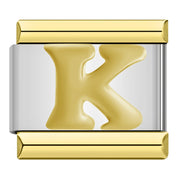 Charm Modular Inicial em Linha Dourada