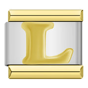 Charm Modular Inicial em Linha Dourada