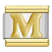 Charm Modular Inicial em Linha Dourada