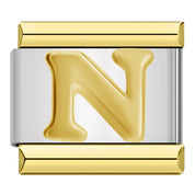 Charm Modular Inicial em Linha Dourada