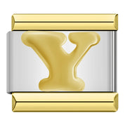 Charm Modular Inicial em Linha Dourada