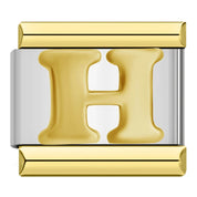 Charm Modular Inicial em Linha Dourada