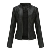 Jaqueta Feminina de Couro PU Premium