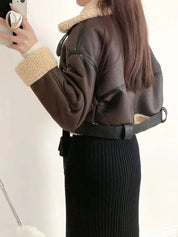 Jaqueta Feminina de Couro Modelo Louise